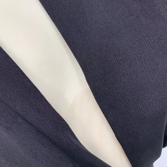 Katie May A Cut Above Gown black jersey knit slinky cut-out one shoulder XS - Picture 6 of 6